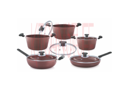 Cookware 10 Pcs Set - Chocolate