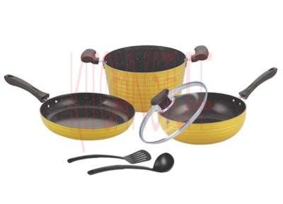 Cookware Set 6 Pcs Dark Rock